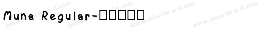 Muna Regular字体转换